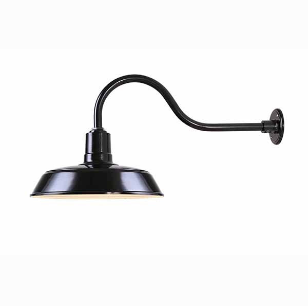 Barn Light One Light Sign Light in Black - Aluminum - available from The Lighting Shoppe, trusted by Canadian homeowners
