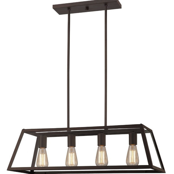 Flynn Four Light Chandelier in Oil Rubbed Bronze - available from The Lighting Shoppe, trusted by Canadian homeowners