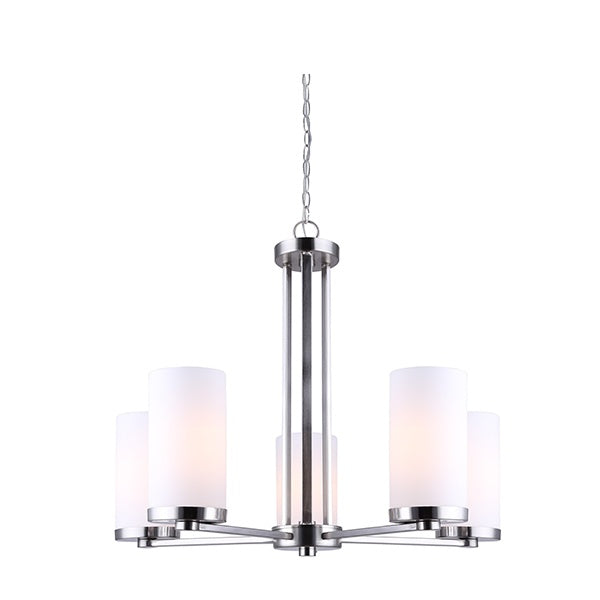Canarm Canada - ICH578A05BN - Five Light Chandelier - River - Brushed Nickel