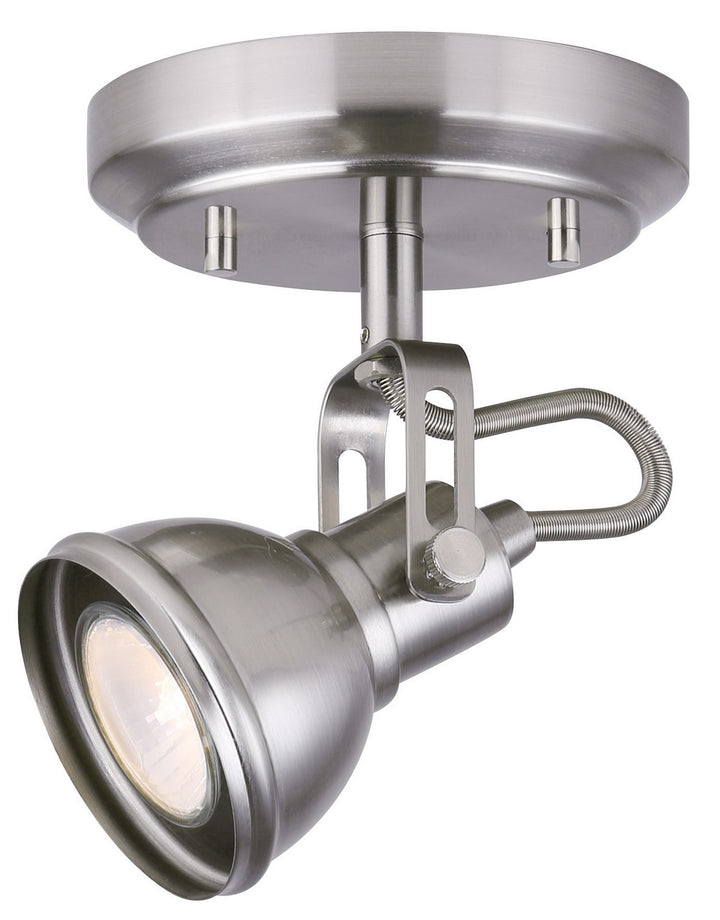 Polo One Light Track Lighting in Brushed Nickel - available from The Lighting Shoppe, trusted by Canadian homeowners