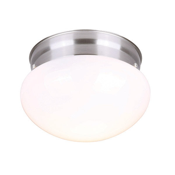 Ifm137Bn One Light Flush Mount in Brushed Nickel - available from The Lighting Shoppe, trusted by Canadian homeowners