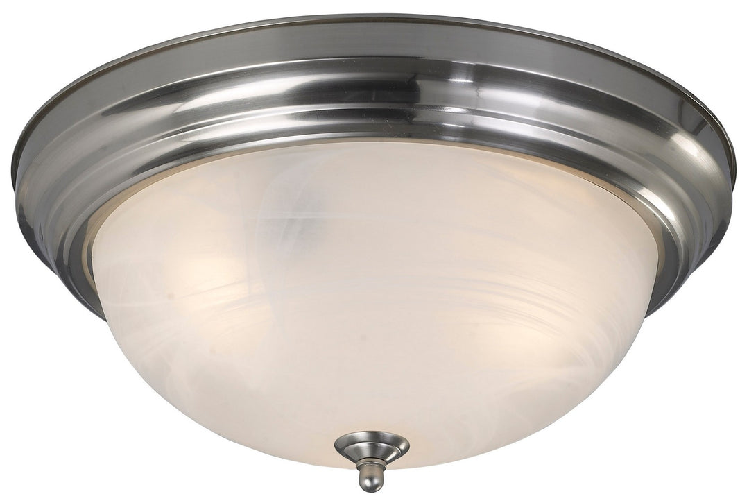 Ifm415Bn Three Light Flush Mount in Brushed Nickel - available from The Lighting Shoppe, trusted by Canadian homeowners