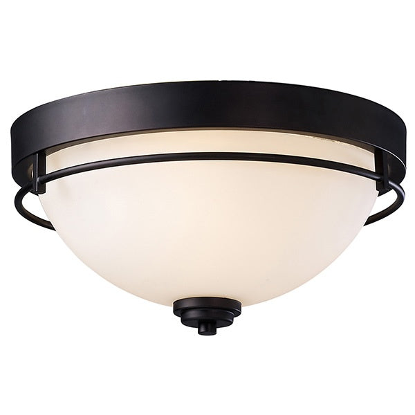 Somerset Three Light Flush Mount in Oil Rubbed Bronze - available from The Lighting Shoppe, trusted by Canadian homeowners