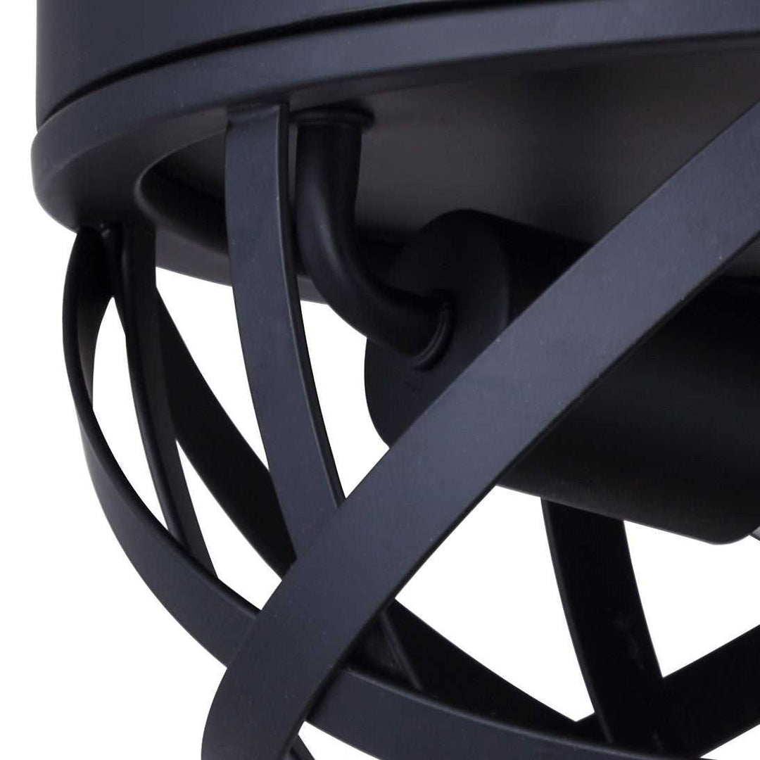 Gigi Two Light Flush Mount in Black Canarm Canada