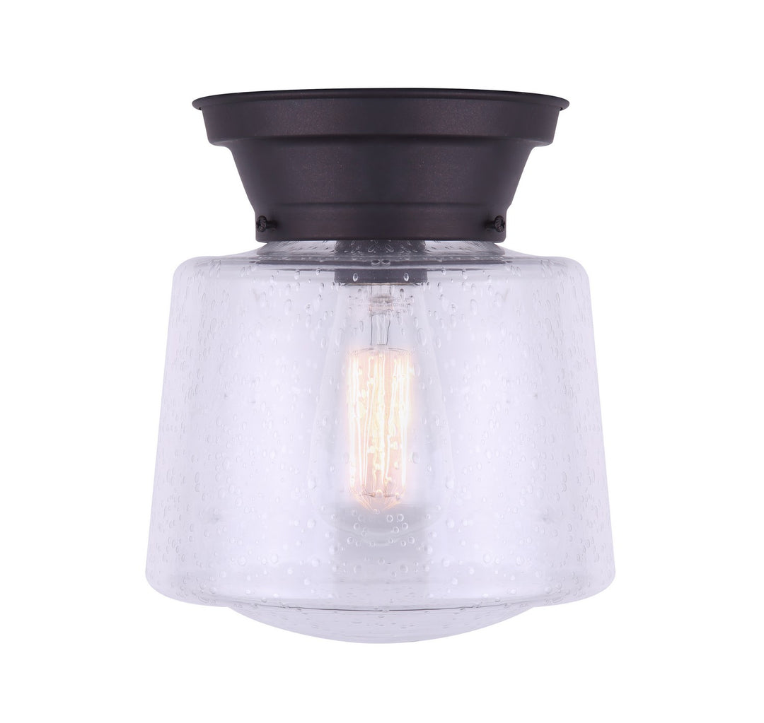 Mill One Light Flush Mount in Oil Rubbed Bronze - available from The Lighting Shoppe, trusted by Canadian homeowners