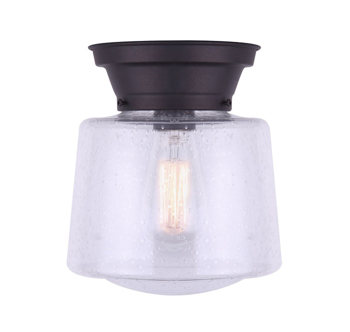 Mill One Light Flush Mount in Oil Rubbed Bronze - available from The Lighting Shoppe, trusted by Canadian homeowners