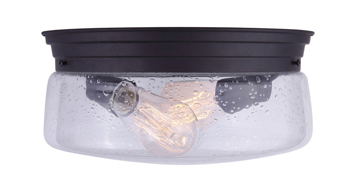 Mill Two Light Flush Mount in Oil Rubbed Bronze - available from The Lighting Shoppe, trusted by Canadian homeowners