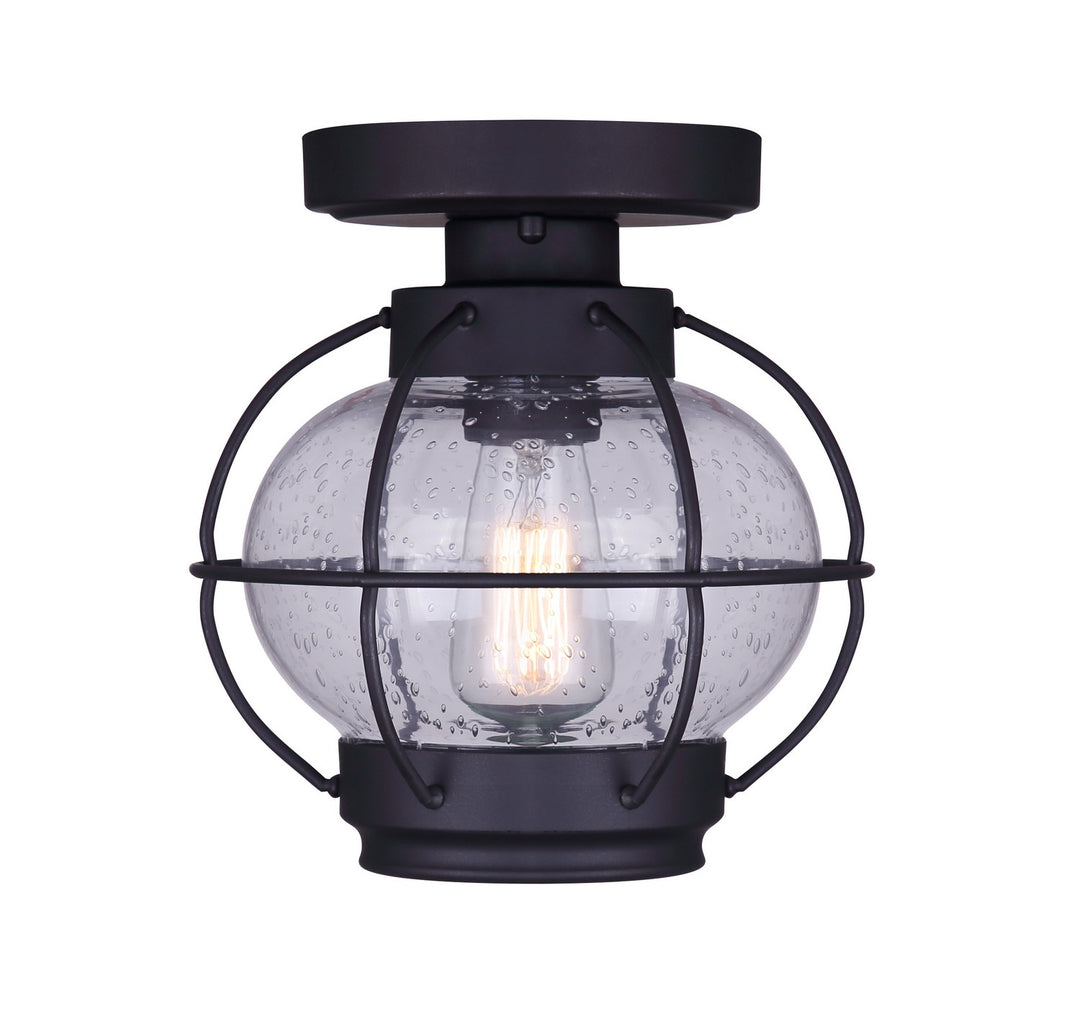 Potter One Light Flush Mount in Oil Rubbed Bronze - available from The Lighting Shoppe, trusted by Canadian homeowners