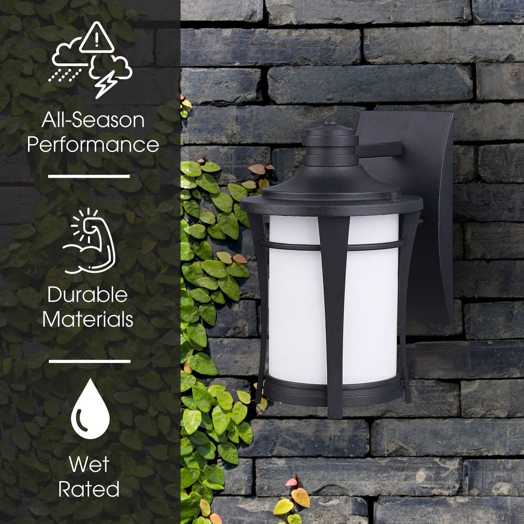 Canarm Canada - IOL138BK - One Light Outdoor Lantern - Maya - Black