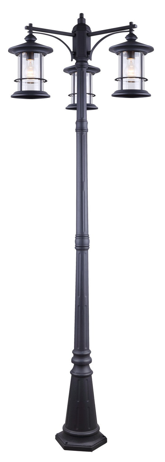 Treehouse Three Light Outdoor Lantern in Black - available from The Lighting Shoppe, trusted by Canadian homeowners