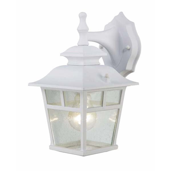 Fieldhouse One Light Outdoor Downlight in White - available from The Lighting Shoppe, trusted by Canadian homeowners