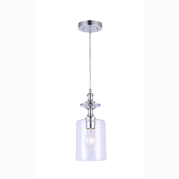 York One Light Pendant in Chrome - available from The Lighting Shoppe, trusted by Canadian homeowners