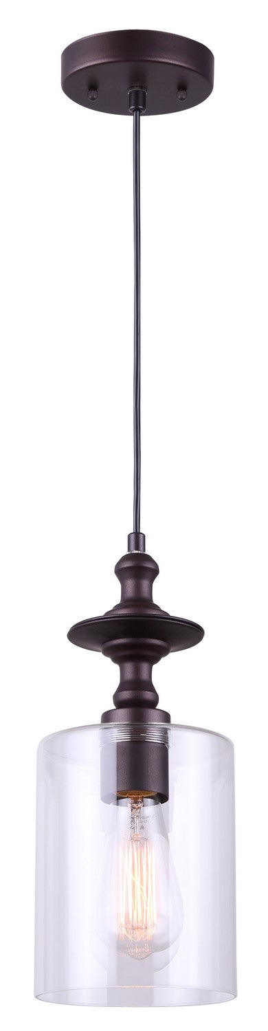 York One Light Pendant in Oil Rubbed Bronze - available from The Lighting Shoppe, trusted by Canadian homeowners