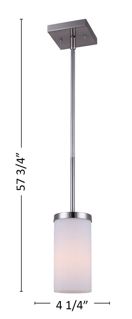 Canarm Canada - IPL578A01BN - One Light Pendant - River - Brushed Nickel