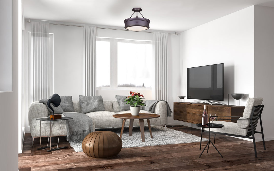 Canarm Canada - ISF624A03ORB - Three Light Semi Flush Mount - Boku - Oil Rubbed Bronze
