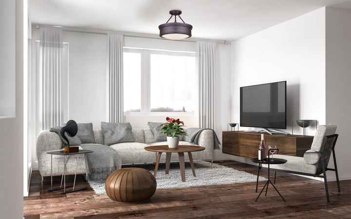 Canarm Canada - ISF624A03ORB - Three Light Semi Flush Mount - Boku - Oil Rubbed Bronze