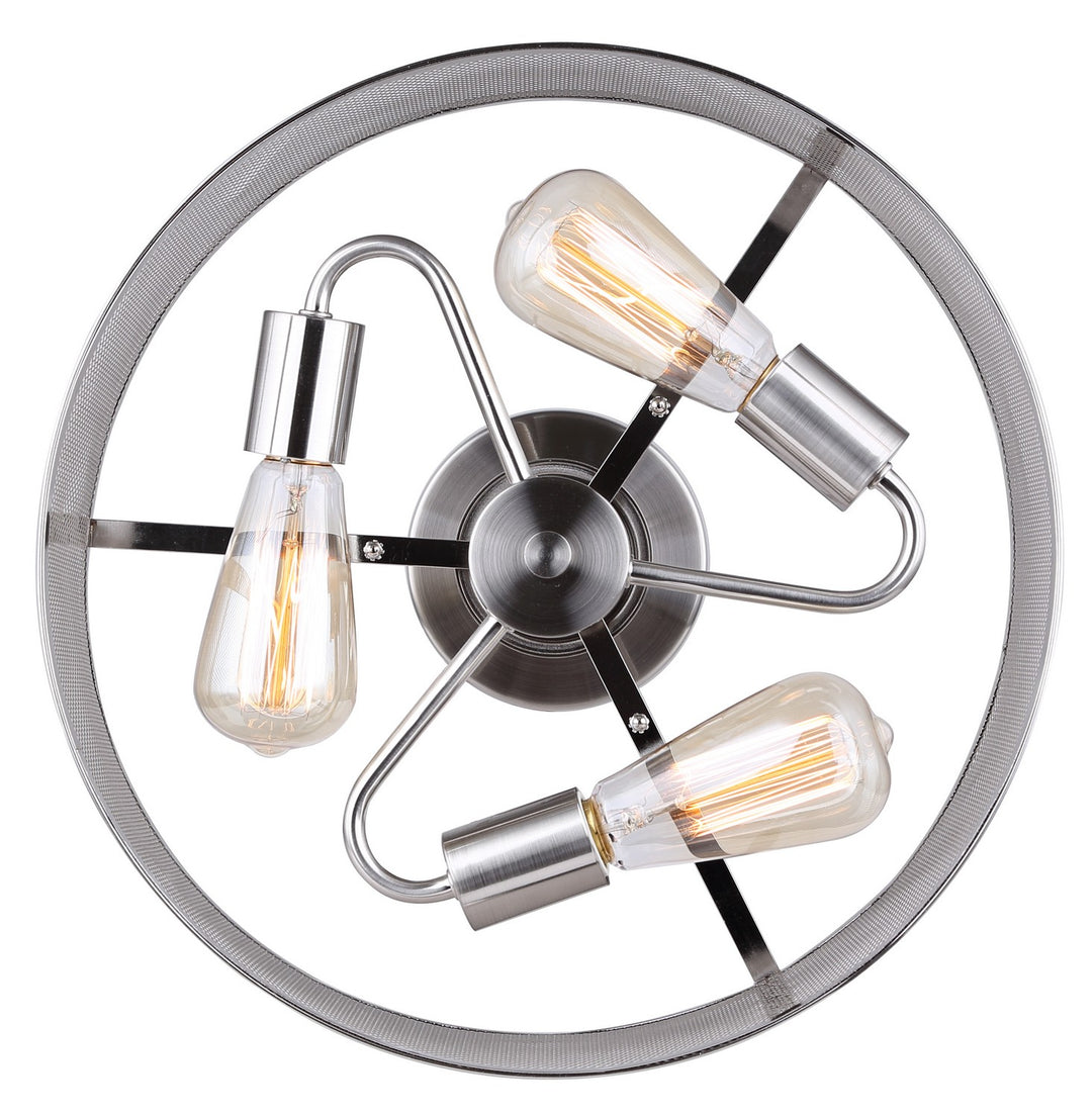 Canarm Canada - ISF626A03BN - Three Light Semi Flush Mount - Beckett - Brushed Nickel