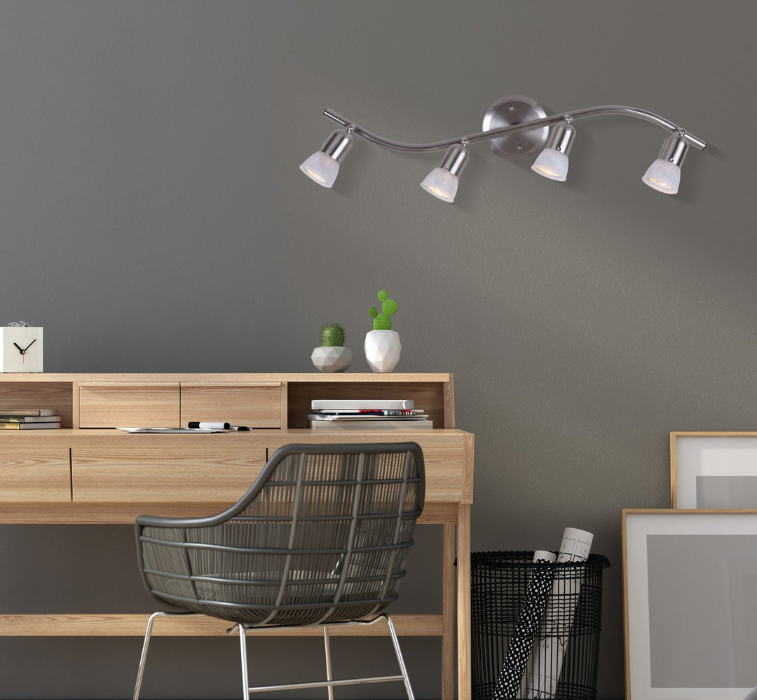 Canarm Canada - IT356A04BPT10 - Four Light Track - James - Brushed Pewter