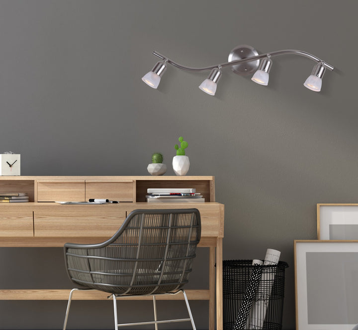 Canarm Canada - IT356A04BPT10 - Four Light Track - James - Brushed Pewter
