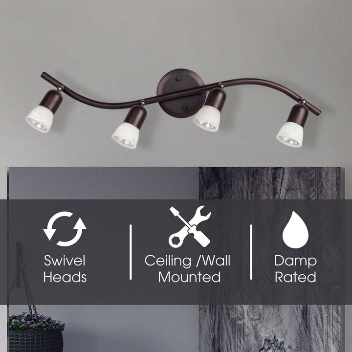 Canarm Canada - IT356A04ORB10 - Four Light Track Lighting - James - Oil Rubbed Bronze