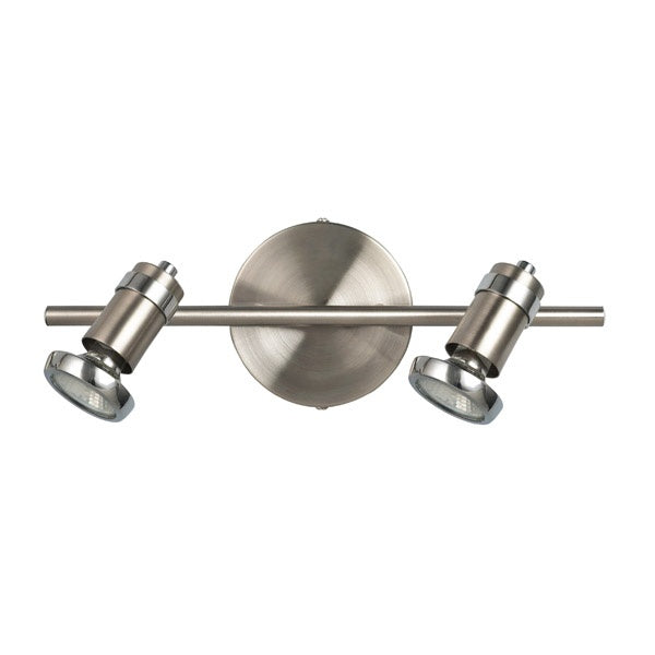 Canarm Canada - IT391A02BCH10 - Two Light Track Lighting - Shay - Brushed Pewter/Chrome