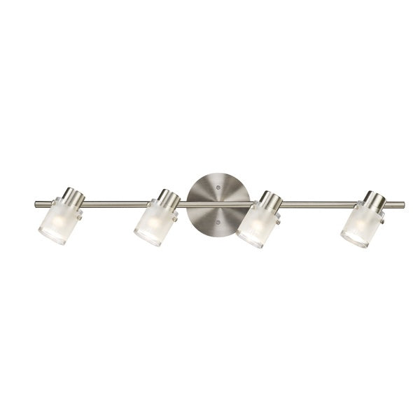 Cole Four Light Track in Brushed Nickel - available from The Lighting Shoppe, trusted by Canadian homeowners