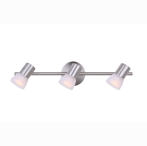 Hudson Three Light Track Lighting in Bn - Brushed Nickel - available from The Lighting Shoppe, trusted by Canadian homeowners