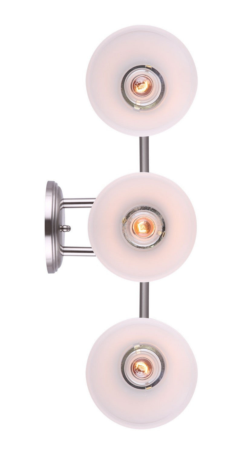 Canarm Canada - IVL221A03BPT - Three Light Vanity - Grace - Brushed Pewter
