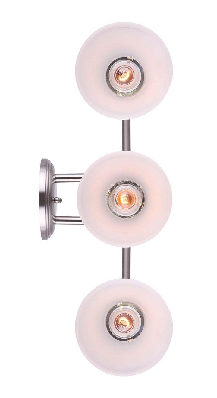 Canarm Canada - IVL221A03BPT - Three Light Vanity - Grace - Brushed Pewter