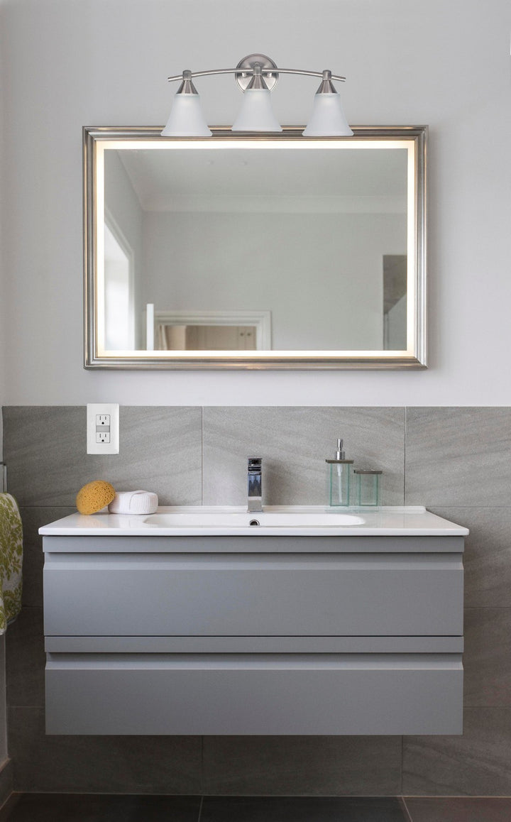 Canarm Canada - IVL221A03BPT - Three Light Vanity - Grace - Brushed Pewter