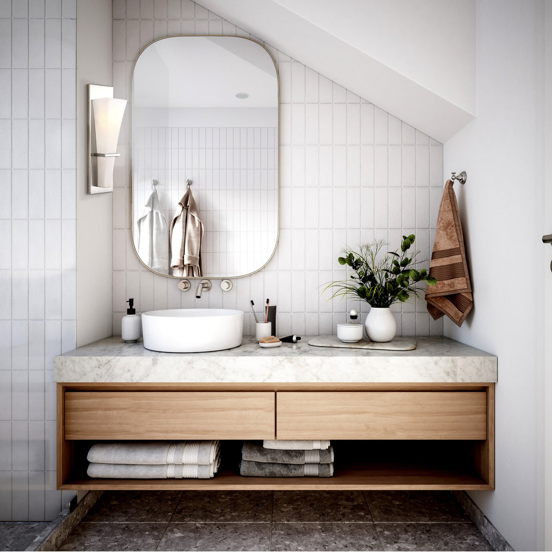 Canarm Canada - IVL238B01BN - One Light Vanity - Laurel - Brushed Nickel