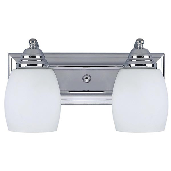 Griffin Two Light Vanity in Chrome - available from The Lighting Shoppe, trusted by Canadian homeowners