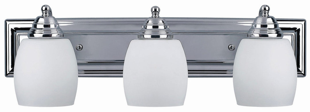 Griffin Three Light Vanity in Chrome - available from The Lighting Shoppe, trusted by Canadian homeowners
