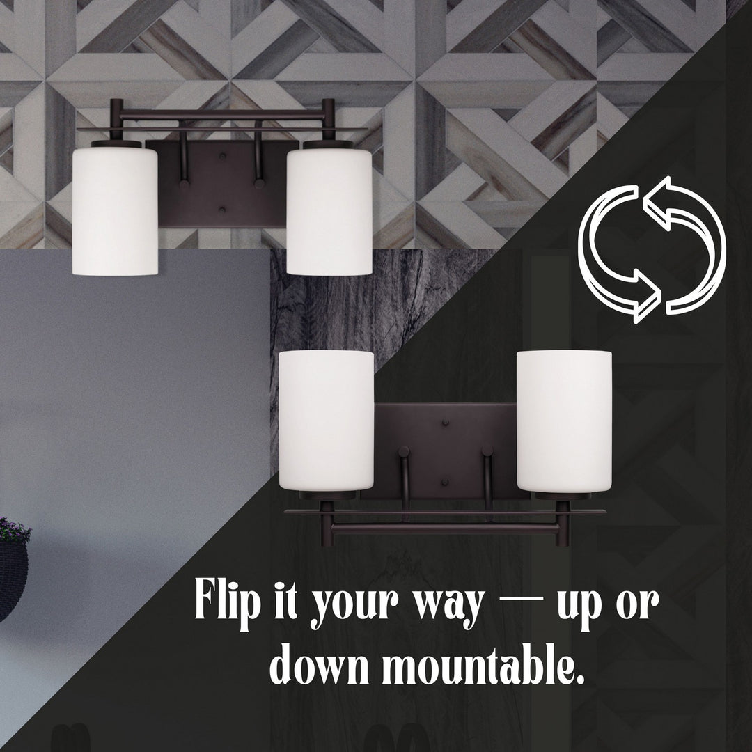 Canarm Canada - IVL363A02ORB - Two Light Vanity - Carlton - Oil Rubbed Bronze