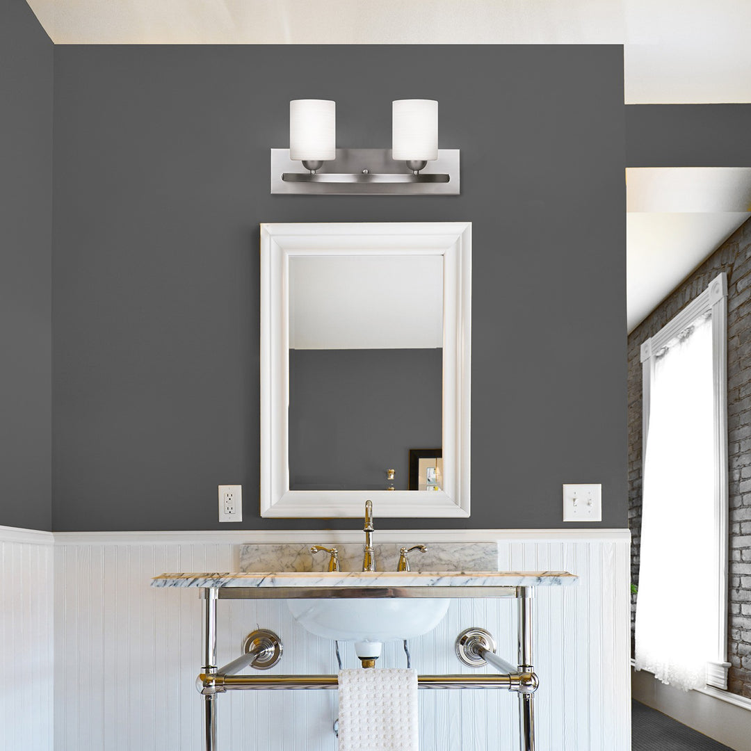 Canarm Canada - IVL370A02BPT - Two Light Vanity - Hampton - Brushed Pewter