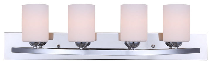 Hampton Four Light Vanity in Chrome - available from The Lighting Shoppe, trusted by Canadian homeowners