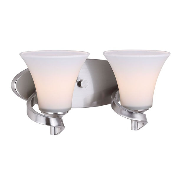 Canarm Canada - IVL587A02BN - Two Light Vanity - Rue - Brushed Nickel