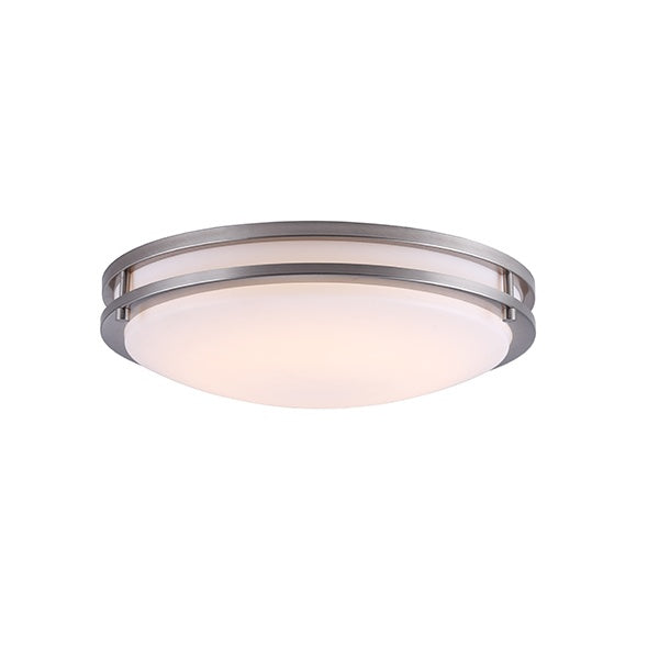 LED Flush Mount in Brushed Nickel - available from The Lighting Shoppe, trusted by Canadian homeowners
