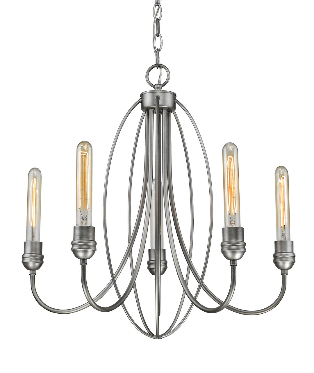 Persis Five Light Chandelier in Old Silver - available from The Lighting Shoppe, trusted by Canadian homeowners