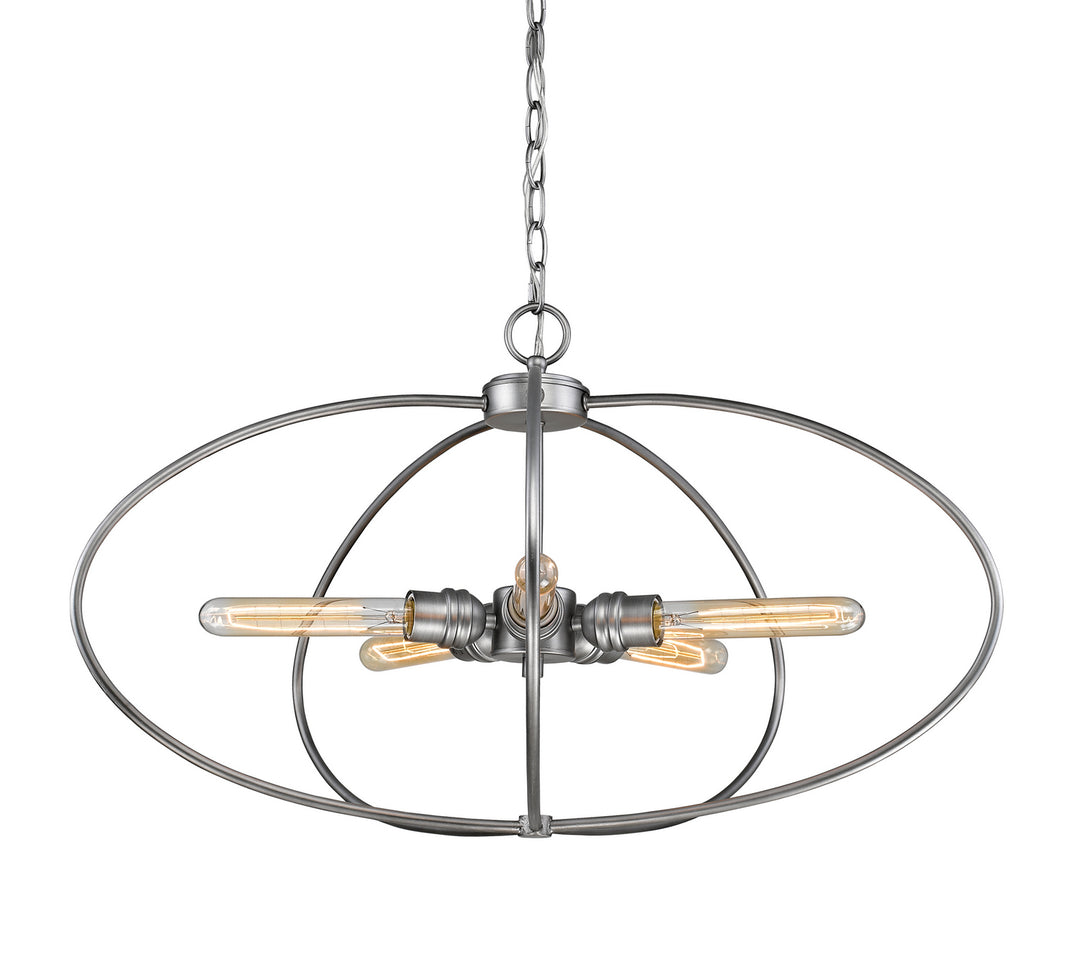 Persis Five Light Chandelier in Old Silver - available from The Lighting Shoppe, trusted by Canadian homeowners