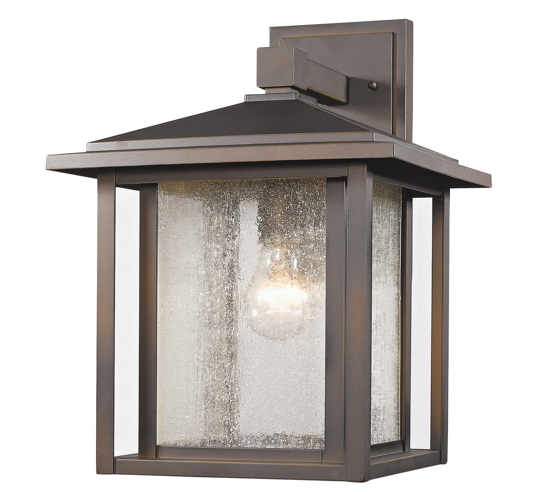 Aspen One Light Outdoor Wall Light in Oil Rubbed Bronze - available from The Lighting Shoppe, trusted by Canadian homeowners