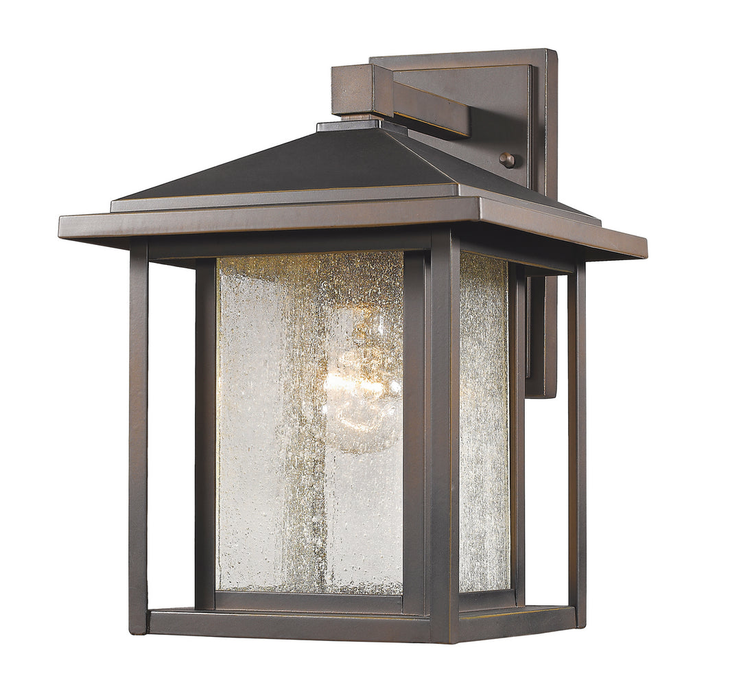Aspen One Light Outdoor Wall Light in Oil Rubbed Bronze - available from The Lighting Shoppe, trusted by Canadian homeowners