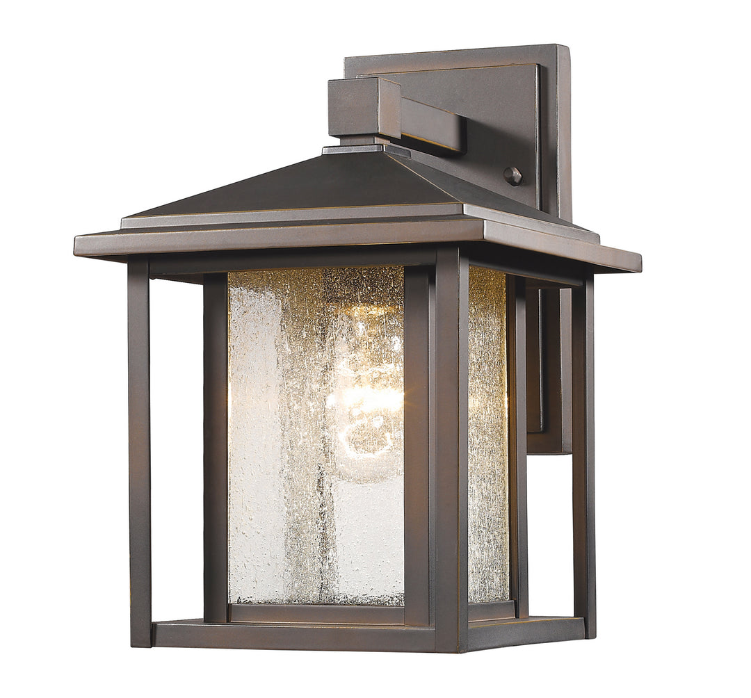 Aspen One Light Outdoor Wall Light in Oil Rubbed Bronze - available from The Lighting Shoppe, trusted by Canadian homeowners