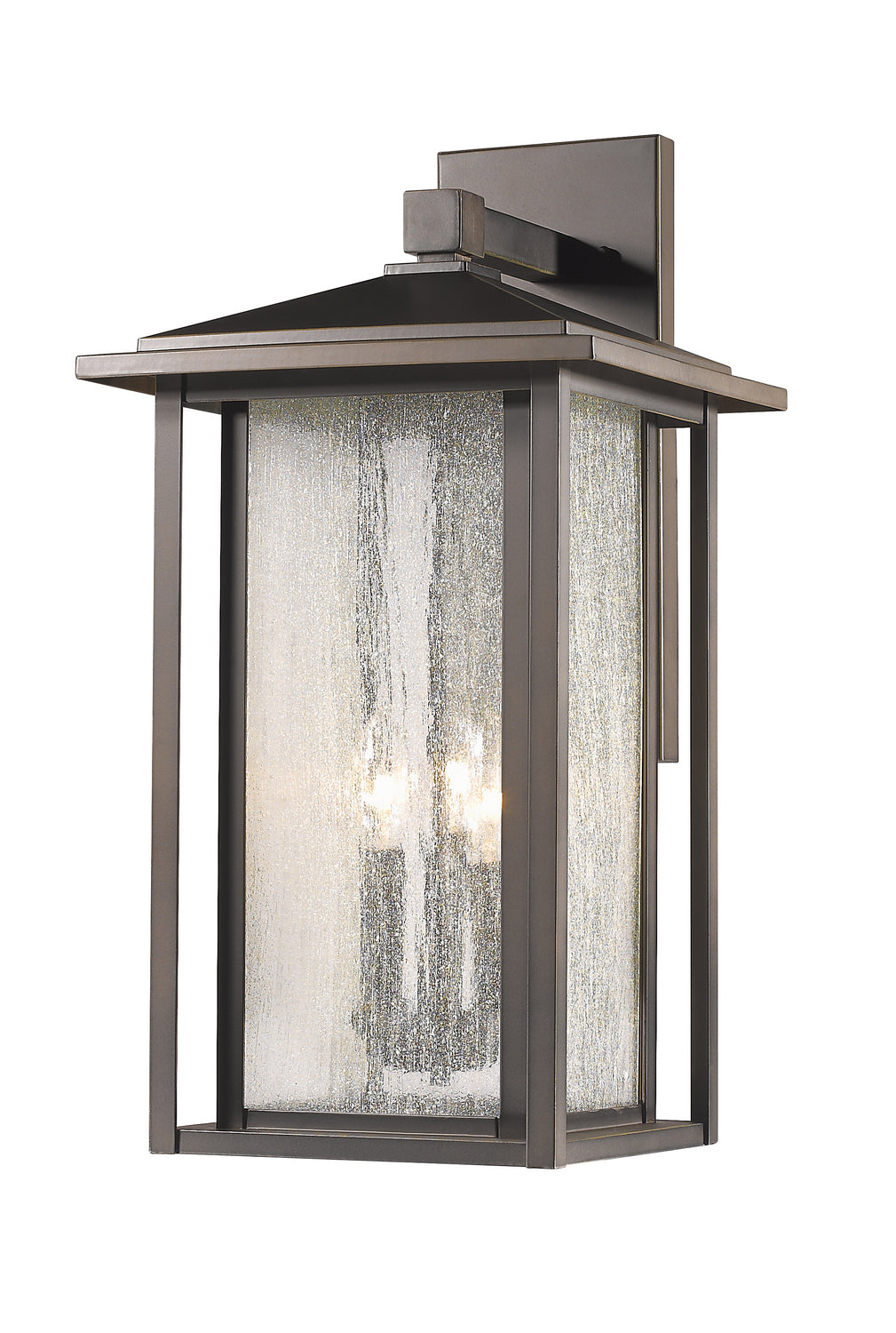 Aspen Three Light Outdoor Wall Light in Oil Rubbed Bronze - available from The Lighting Shoppe, trusted by Canadian homeowners