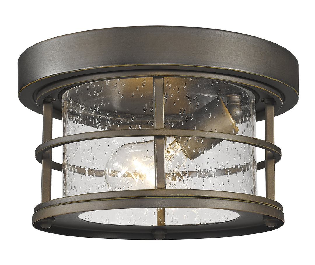 Exterior Additions One Light Outdoor Flush Mount in Oil Rubbed Bronze - available from The Lighting Shoppe, trusted by Canadian homeowners
