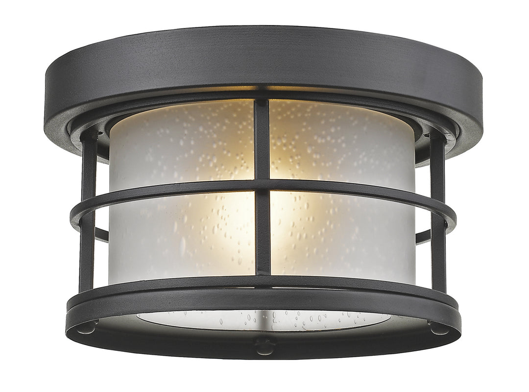Exterior Additions One Light Outdoor Flush Mount in Black - available from The Lighting Shoppe, trusted by Canadian homeowners