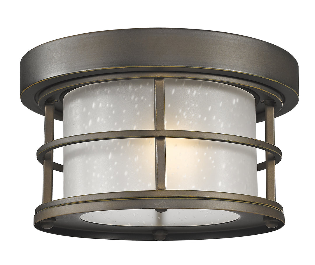 Exterior Additions One Light Outdoor Flush Mount in Oil Rubbed Bronze - available from The Lighting Shoppe, trusted by Canadian homeowners