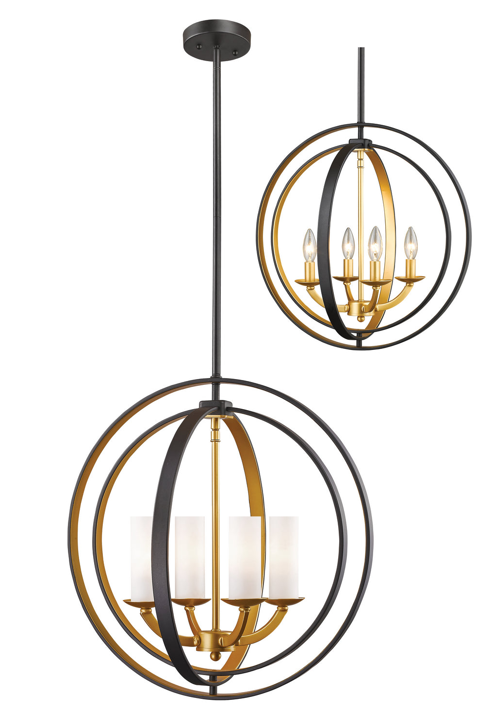Ashling Four Light Chandelier in Bronze Gold - available from The Lighting Shoppe, trusted by Canadian homeowners