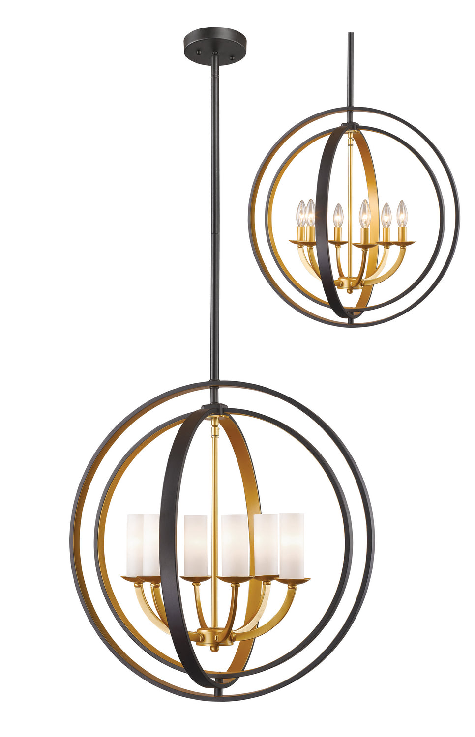 Ashling Six Light Chandelier in Bronze Gold - available from The Lighting Shoppe, trusted by Canadian homeowners
