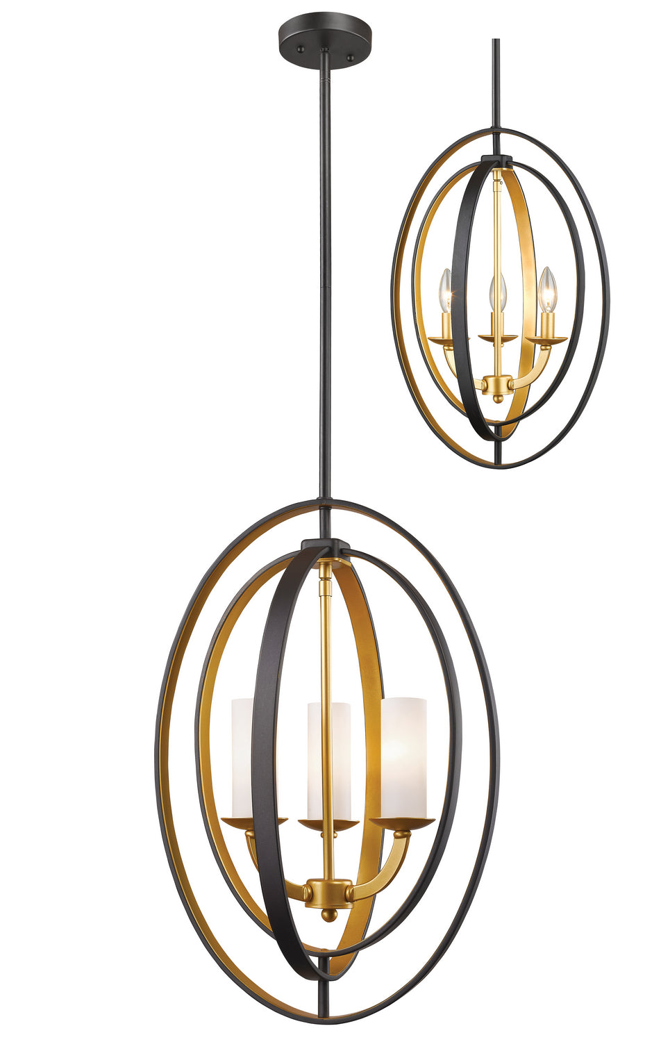 Z-Lite Canada - 6004-3S-BZGD - Three Light Chandelier - Ashling - Bronze Gold